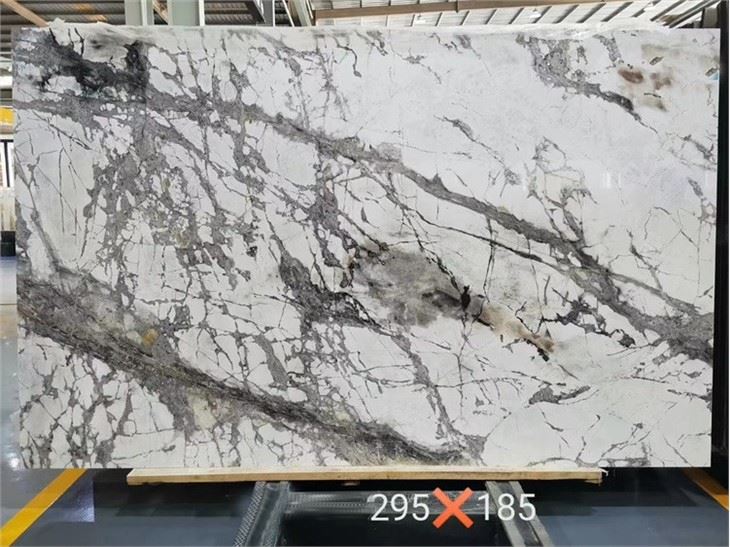 Invisible Grey-White Marble Tile Flooring Home Decor