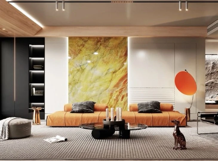 California Sunset Atacama Gold Quartzite Brazil Wall Decor